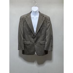 Vtg Men’s John Weitz For Stern’s Clothier Cleveland OH Custom Blazer 39 Green Br